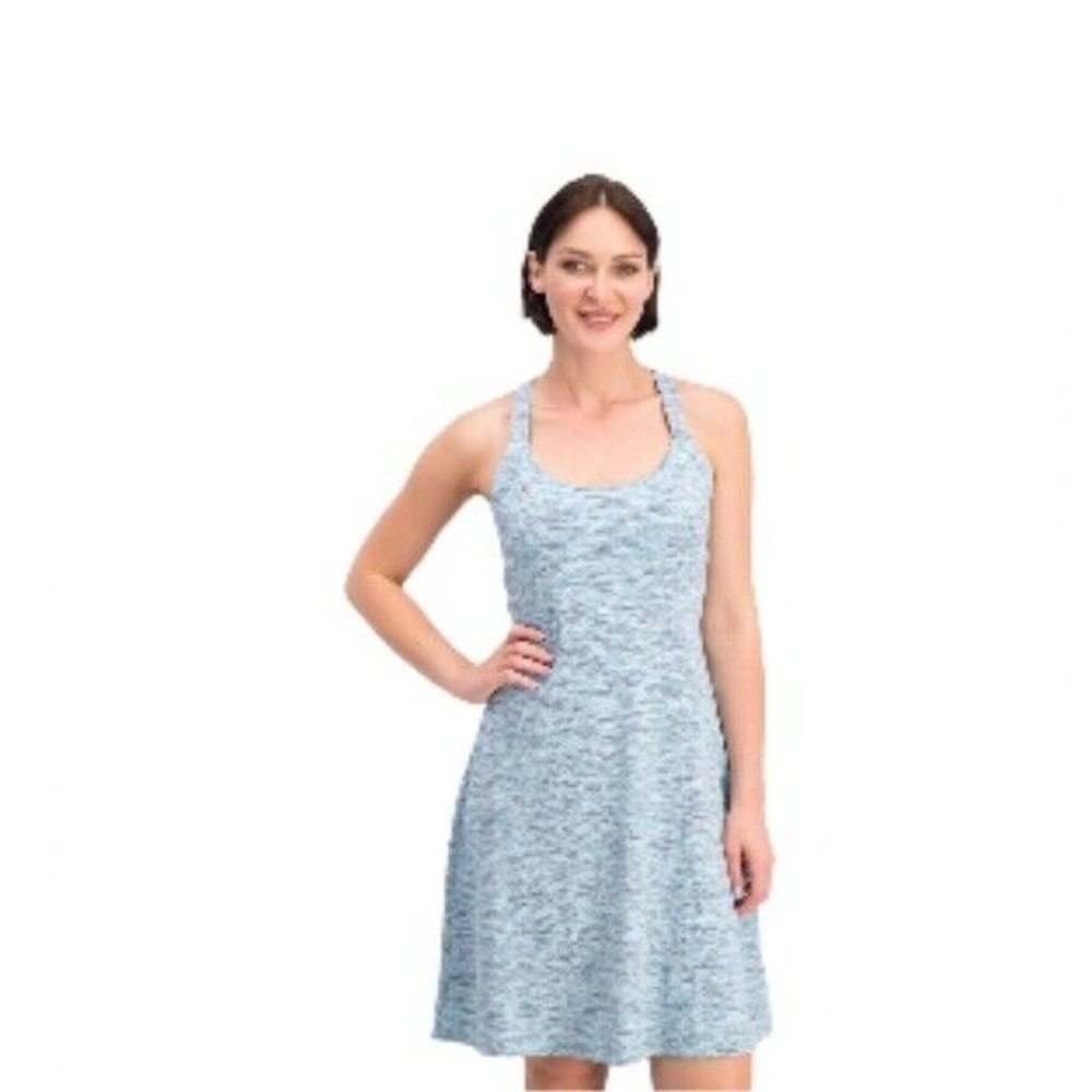 MPG Mondetta Performance Gear Blue Tennis Athletic Dress Women's‎ Sz M Shelf Bra